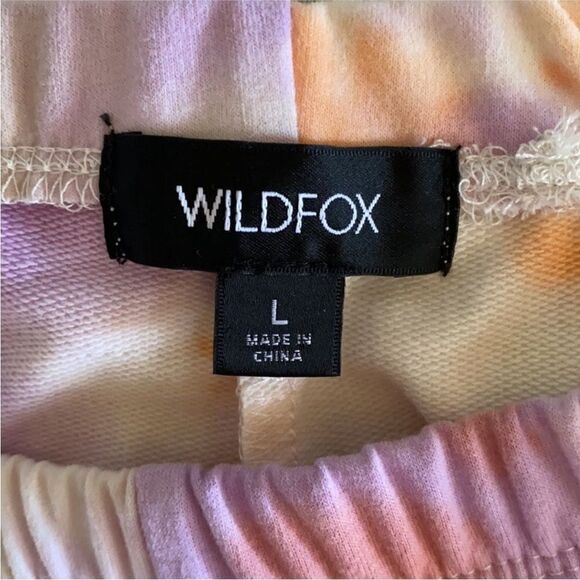 NWT WildFox Sherbet Wash Rory Tie Dye Sweatpants Joggers Size Large - Picture 7 of 9